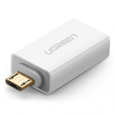 Adaptador Ugreen micro USB - USB 2.0 OTG branco (US195)