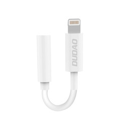Adaptador de áudio Dudao Lightning para mini jack 3,5 mm (L16i branco)